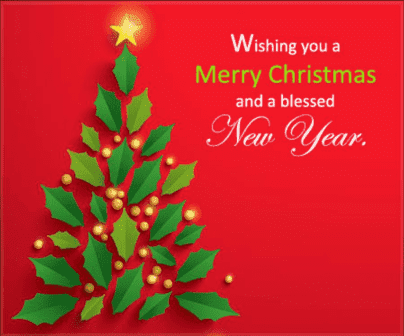 Wishing you a merry Christmas